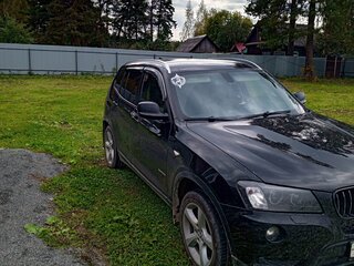 2013 BMW X3 20i xDrive II (F25), чёрный, 1400000 рублей, вид 3