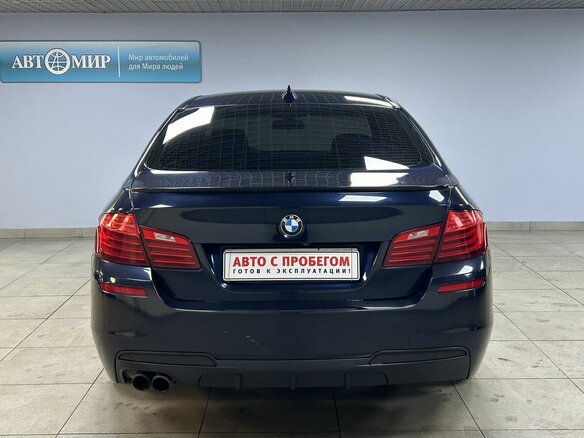 2014 BMW 5 серии 520i VI (F10/F11/F07) Рестайлинг, синий, 2000000 рублей - вид 5