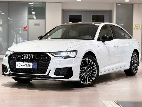 2024 Audi A6 45 TFSI V (C8) Рестайлинг, белый, 6870000 рублей