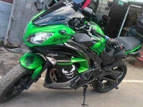 2016 Kawasaki Ninja 400, зелёный, 550000 рублей, вид 3