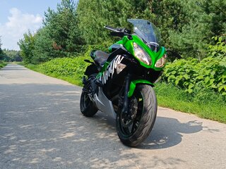 2016 Kawasaki ER-6F (Ninja 650R), зелёный, 480000 рублей, вид 1