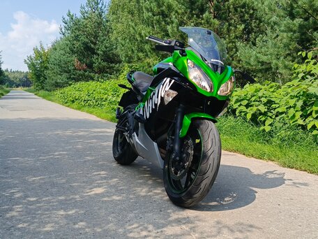 2016 Kawasaki ER-6F (Ninja 650R), зелёный, 480000 рублей, вид 1