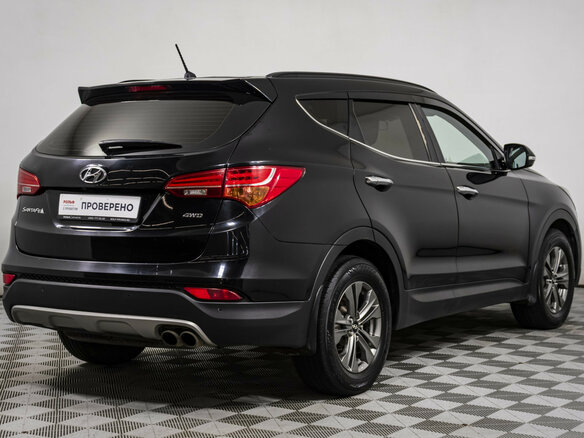 2014 Hyundai Santa Fe III, чёрный, 1618000 рублей - вид 4