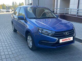 2018 Lada (ВАЗ) Granta I Рестайлинг, синий, 500000 рублей, вид 2