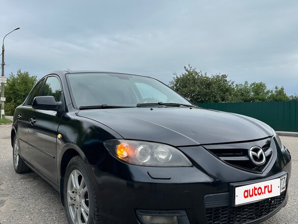 2008 Mazda 3 I (BK) Рестайлинг, чёрный, 470000 рублей