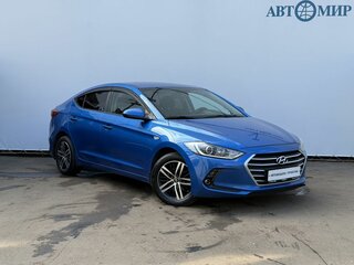 2017 Hyundai Elantra VI (AD), синий, 1330000 рублей, вид 3