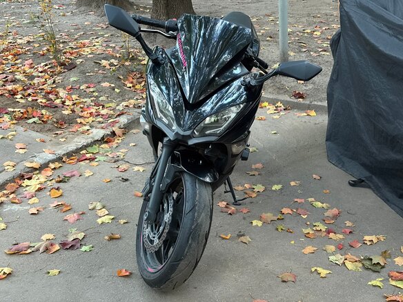 2017 Kawasaki ER-6F (Ninja 650R), чёрный, 580000 рублей - вид 2