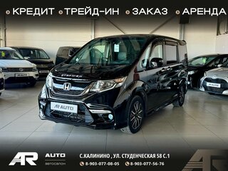 2017 Honda Stepwgn V Рестайлинг, чёрный, 1849000 рублей, вид 1
