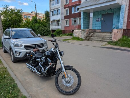 2008 Harley-Davidson Dyna Wide Glide, чёрный, 760000 рублей, вид 2