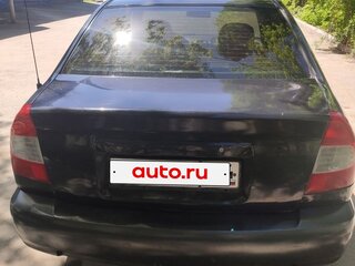 2007 Hyundai Accent ТагАЗ II, чёрный, 400000 рублей, вид 5