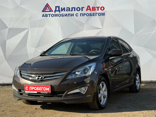 2016 Hyundai Solaris I Рестайлинг, коричневый, 940000 рублей, вид 1