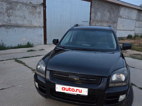 2008 Kia Sportage II, чёрный, 900000 рублей, вид 1
