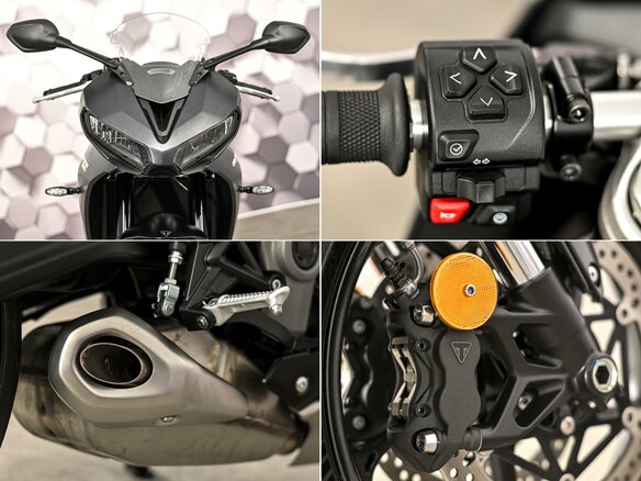 2024 Triumph Daytona 660, чёрный - вид 9
