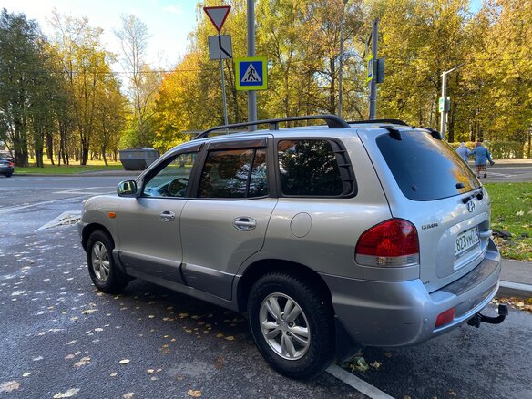 2005 Hyundai Santa Fe I, серебристый - вид 5