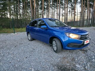2020 Lada (ВАЗ) Granta I Рестайлинг, синий, 730000 рублей, вид 4