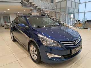 2016 Hyundai Solaris I Рестайлинг, синий, 1160000 рублей, вид 3