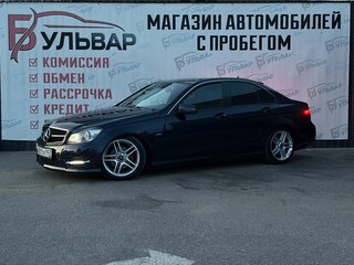 2011 Mercedes-Benz C-Класс 180 BlueEFFICIENCY III (W204) Рестайлинг, синий, 1320000 рублей, вид 3