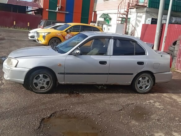 2006 Hyundai Accent ТагАЗ II, серебристый - вид 1