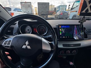 2008 Mitsubishi Lancer X, чёрный, 780000 рублей, вид 3