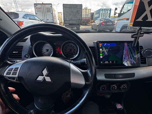 2008 Mitsubishi Lancer X, чёрный, 780000 рублей - вид 2