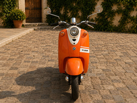 2007 Yamaha Vino 50, оранжевый, 125000 рублей, вид 2