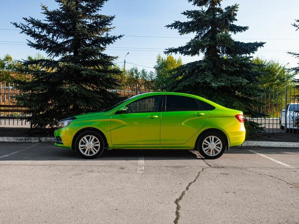 2016 Lada (ВАЗ) Vesta I, зелёный, 717000 рублей - вид 6