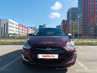 2012 Hyundai Solaris I, фиолетовый, 520000 рублей, вид 3