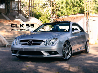 2002 Mercedes-Benz CLK-Класс 320 II (W209), серебристый, 1300000 рублей, вид 1