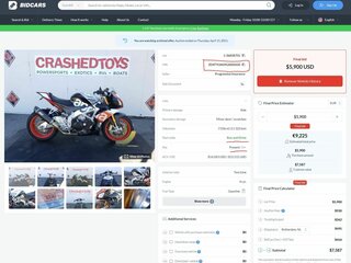 2016 Aprilia Tuono V4, чёрный, 1100000 рублей, вид 4