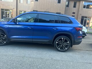 2022 Skoda Kodiaq I Рестайлинг, синий, 3190000 рублей, вид 3