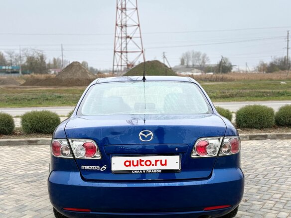 2006 Mazda 6 I (GG) Рестайлинг, синий, 400000 рублей - вид 5