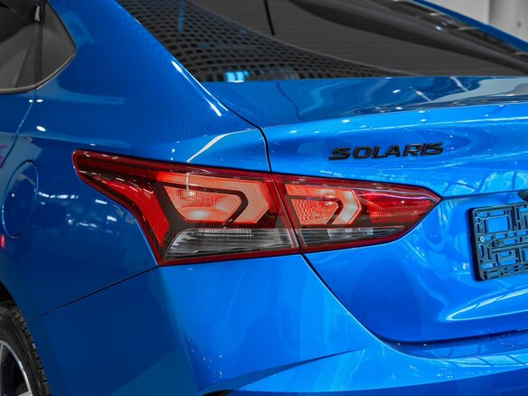 2021 Hyundai Solaris II Рестайлинг, синий, 1499000 рублей - вид 6