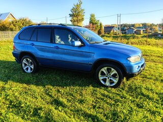 2004 BMW X5 4.4i I (E53) Рестайлинг, синий, 890000 рублей, вид 5