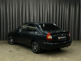 2008 Hyundai Accent ТагАЗ II, чёрный, 199999 рублей, вид 4