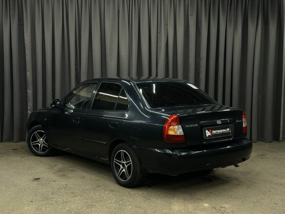 2008 Hyundai Accent ТагАЗ II, чёрный, 199999 рублей - вид 3