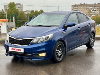 2015 Kia Rio III Рестайлинг, синий, 899000 рублей, вид 1