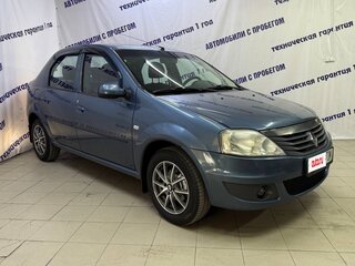 2013 Renault Logan I Рестайлинг, синий, 435000 рублей, вид 3