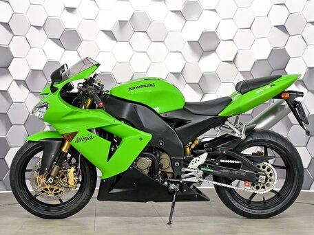 2005 Kawasaki ZX-10R Ninja, зелёный, 777000 рублей, вид 4