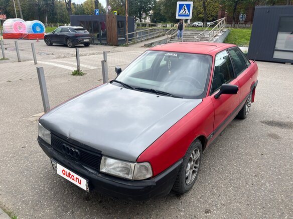 1988 Audi 80 IV (B3), красный, 100000 рублей - вид 2