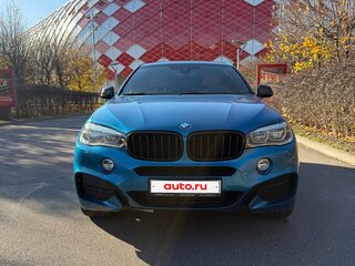 2018 BMW X6 40d II (F16), голубой, 5200000 рублей, вид 2