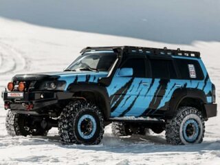 2007 Nissan Patrol V (Y61) Рестайлинг, синий, 7900000 рублей, вид 3