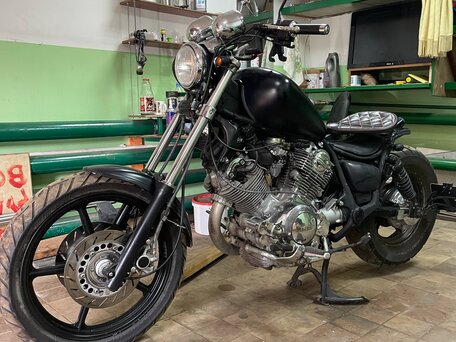 1991 Yamaha XV1100 Virago, чёрный, 270000 рублей, вид 2