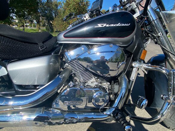 2008 Honda Shadow 750, серебристый, 500000 рублей - вид 6