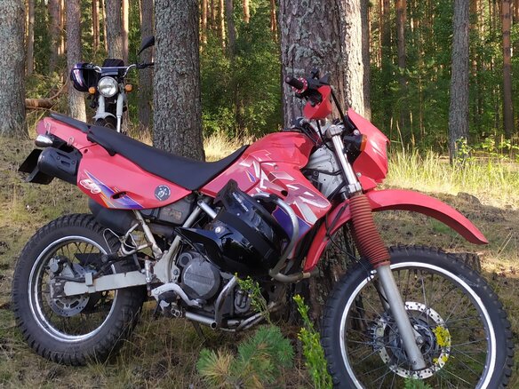 1996 Kawasaki KLR 650, красный, 250000 рублей - вид 5