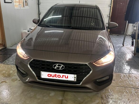 2019 Hyundai Solaris II, коричневый, 1100000 рублей