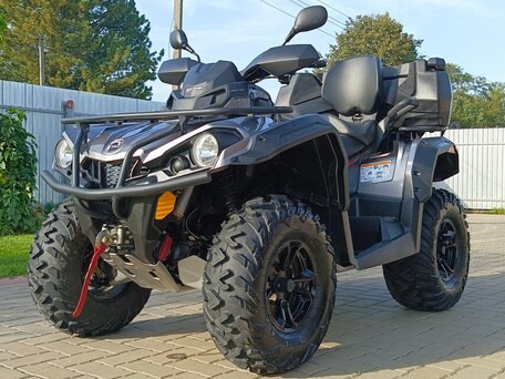 2017 BRP Can-Am Outlander L 570 (MAX), серый, 1125000 рублей, вид 1