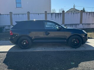 2005 Porsche Cayenne Turbo I (955), чёрный, 1500000 рублей, вид 3