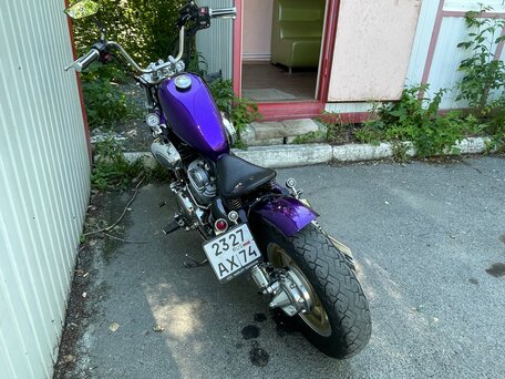 1994 Yamaha XV1100 Virago, пурпурный, 499000 рублей, вид 4