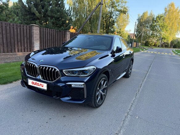 2020 BMW X6 M50d III (G06), синий, 6100000 рублей