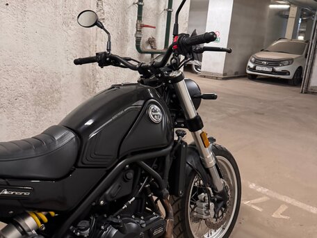 2024 Benelli Leoncino 500 Trail, чёрный, 430000 рублей, вид 4